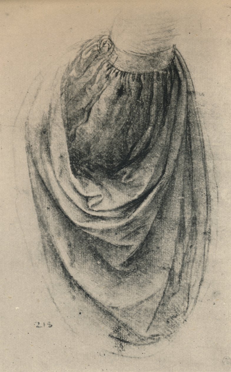 Study of a Sleeve, c1480 1945 alkotó: Leonardo da Vinci