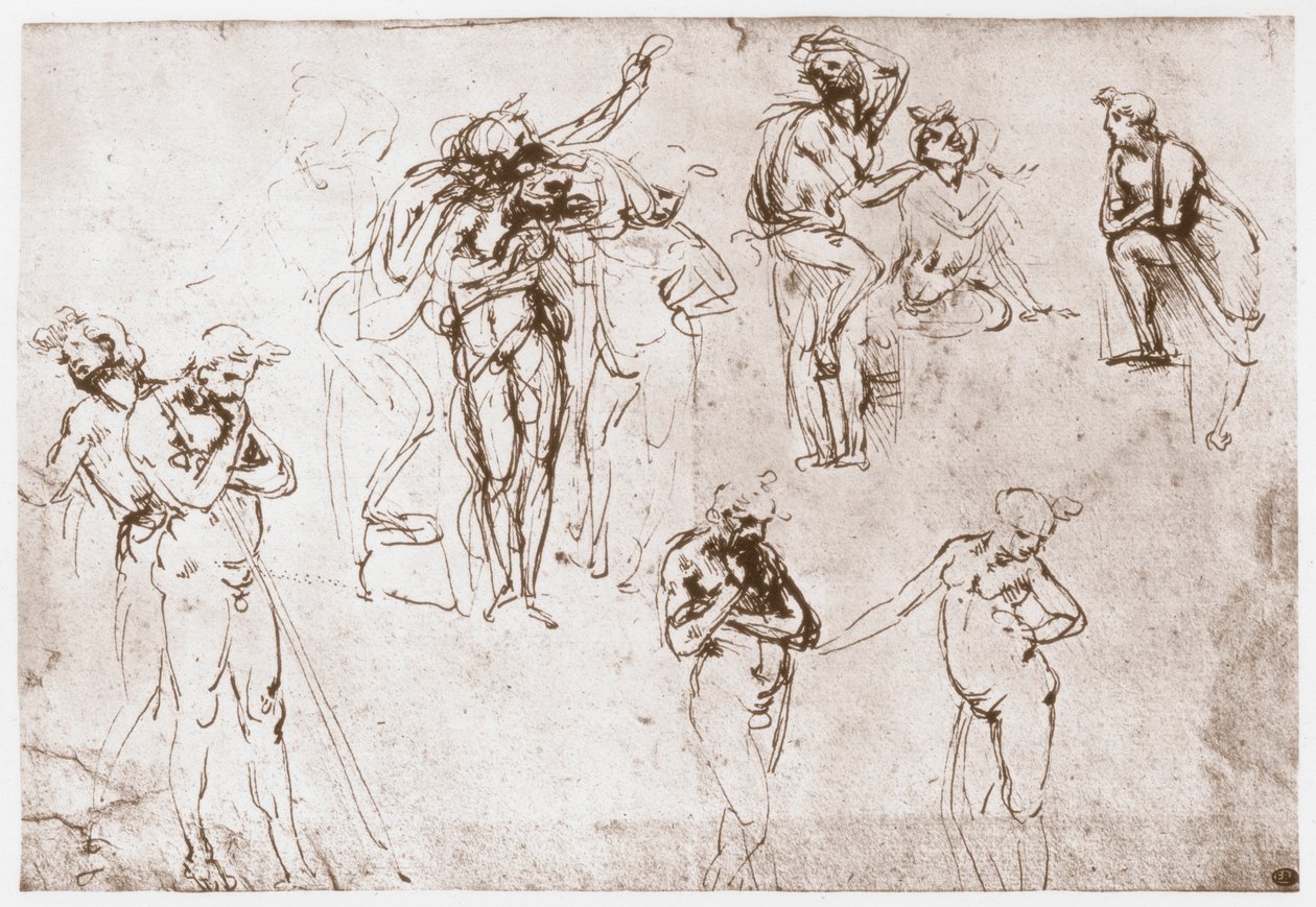 A királyok imádása, 1481 alkotó: Leonardo da Vinci