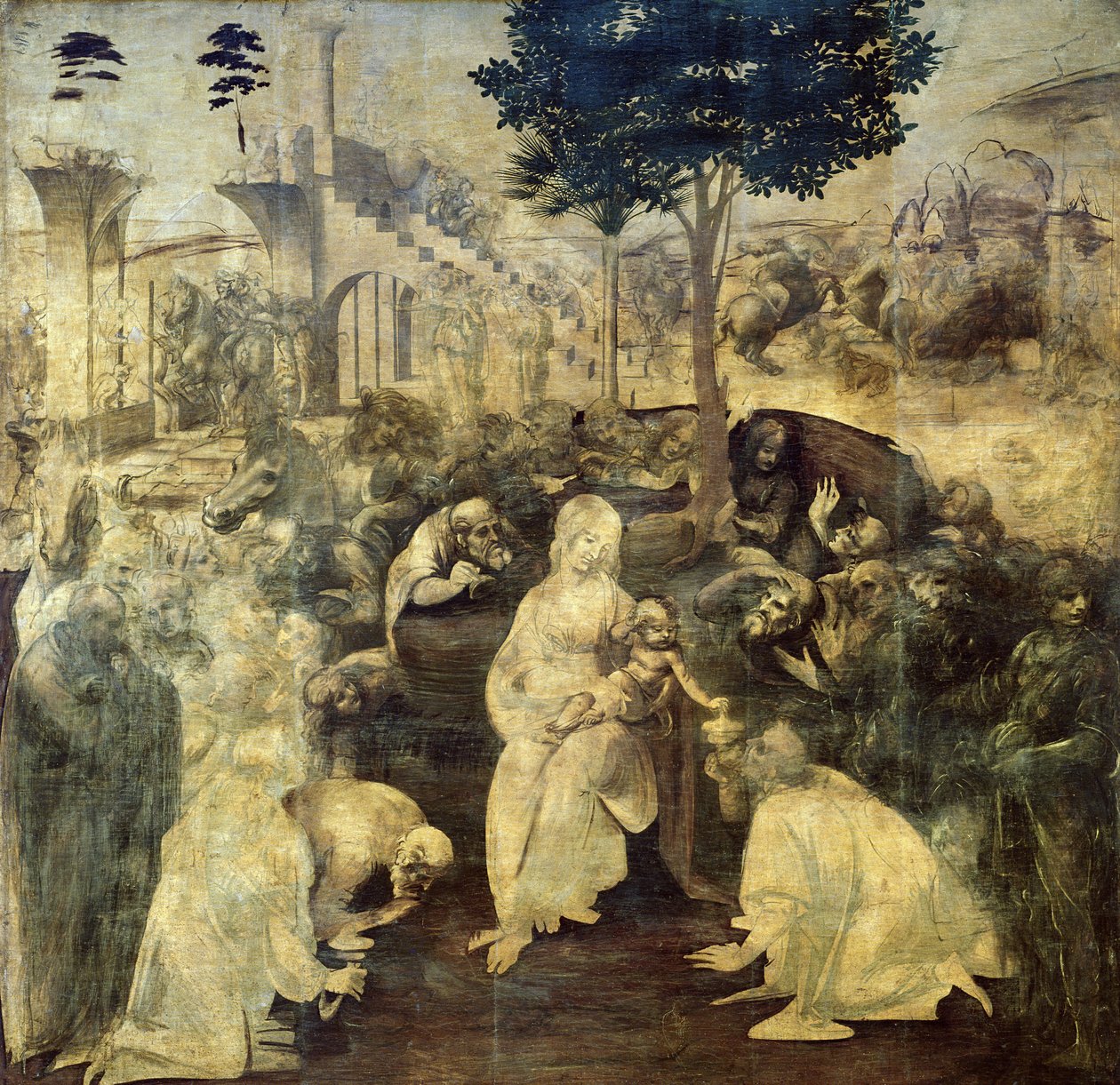 A mágusok imádása alkotó: Leonardo da Vinci