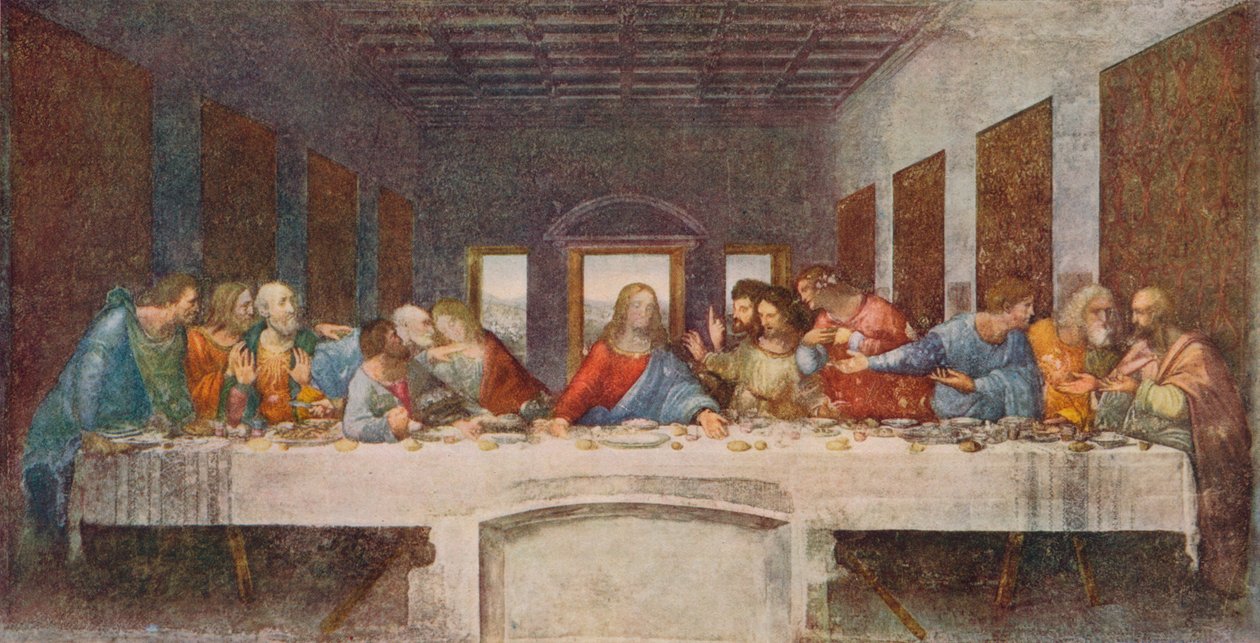 Az utolsó vacsora, 1494-1498 alkotó: Leonardo da Vinci
