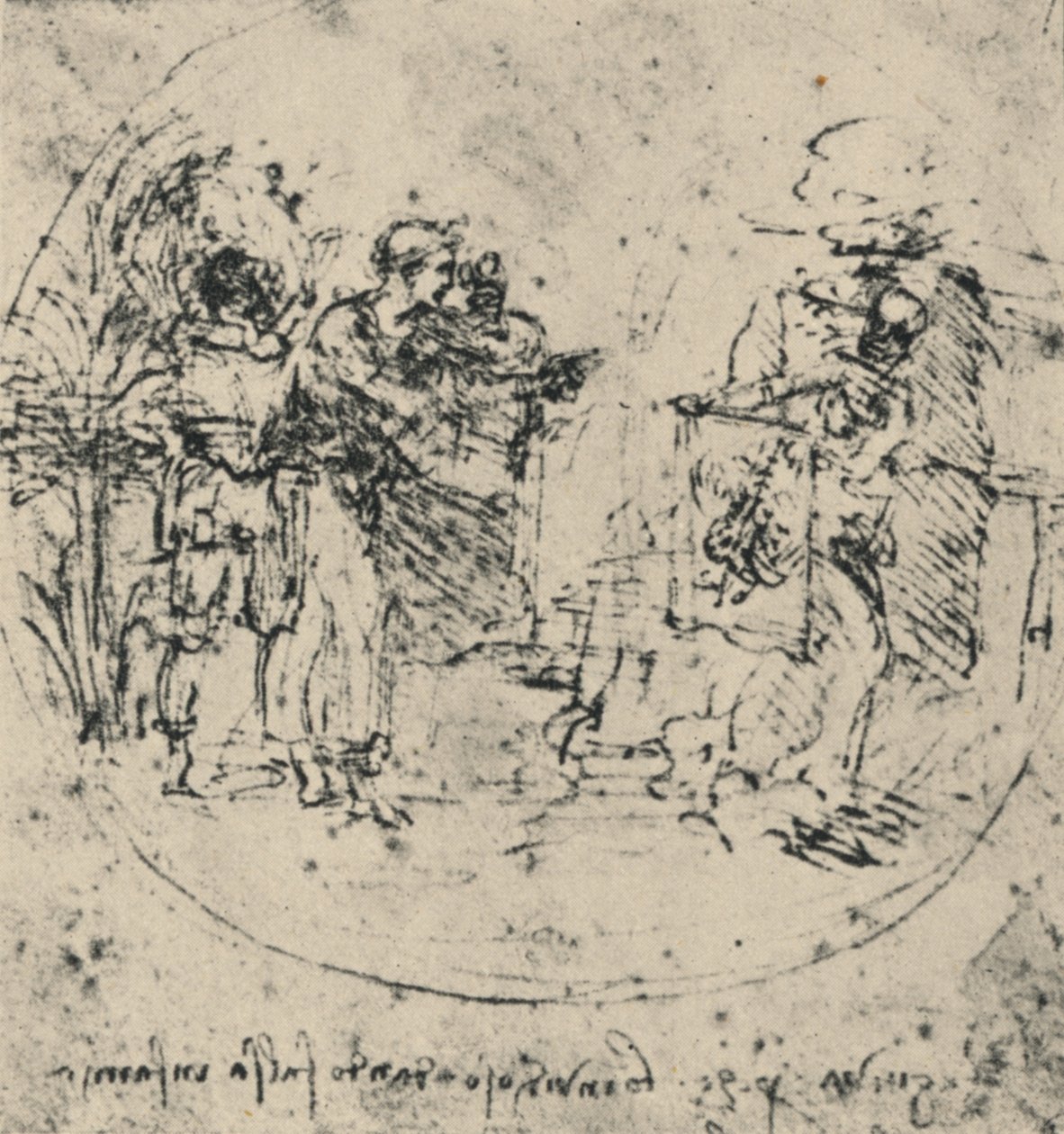 Az irigység leleplezése, c1480, 1945 alkotó: Leonardo da Vinci