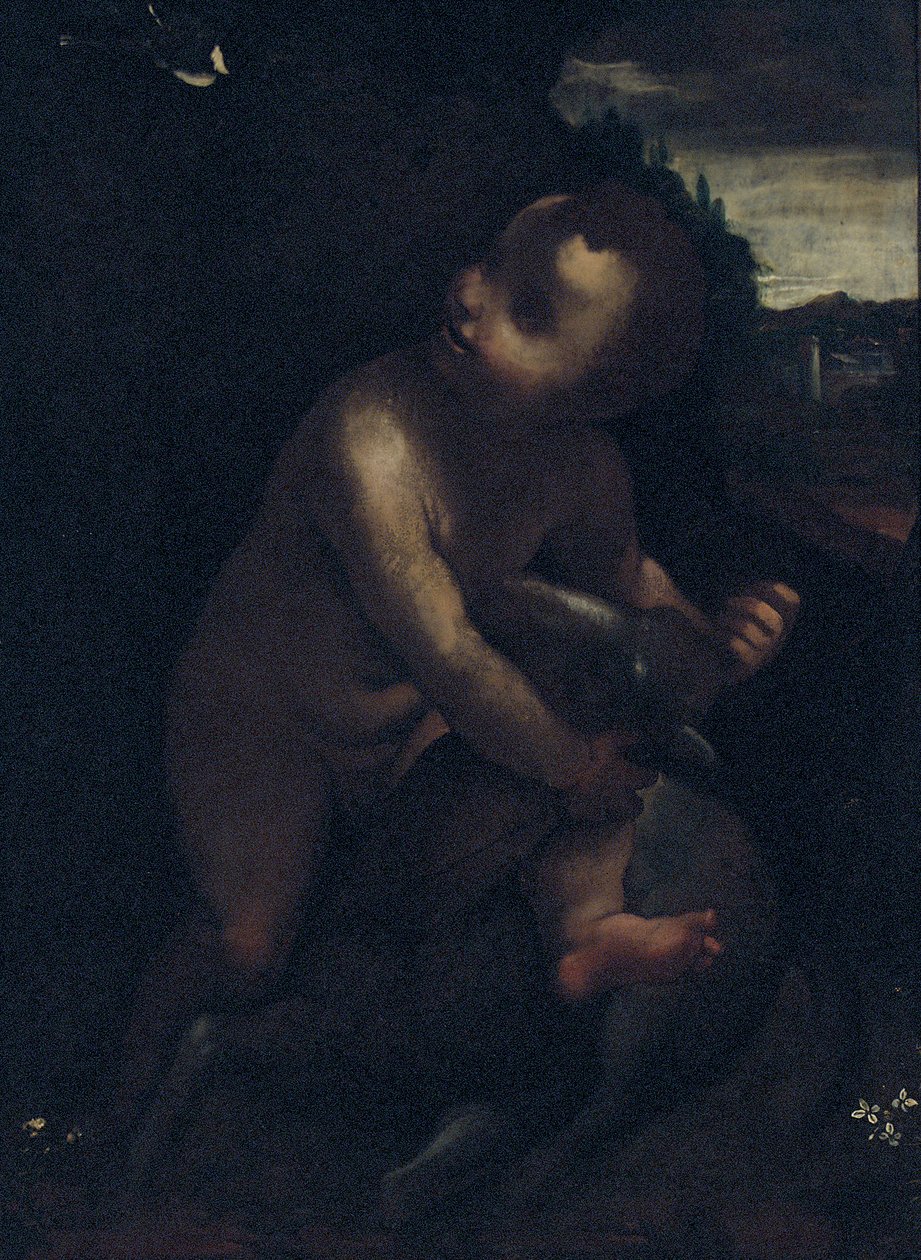 A csecsemő Keresztelő Szent János alkotó: Leonardo da Vinci