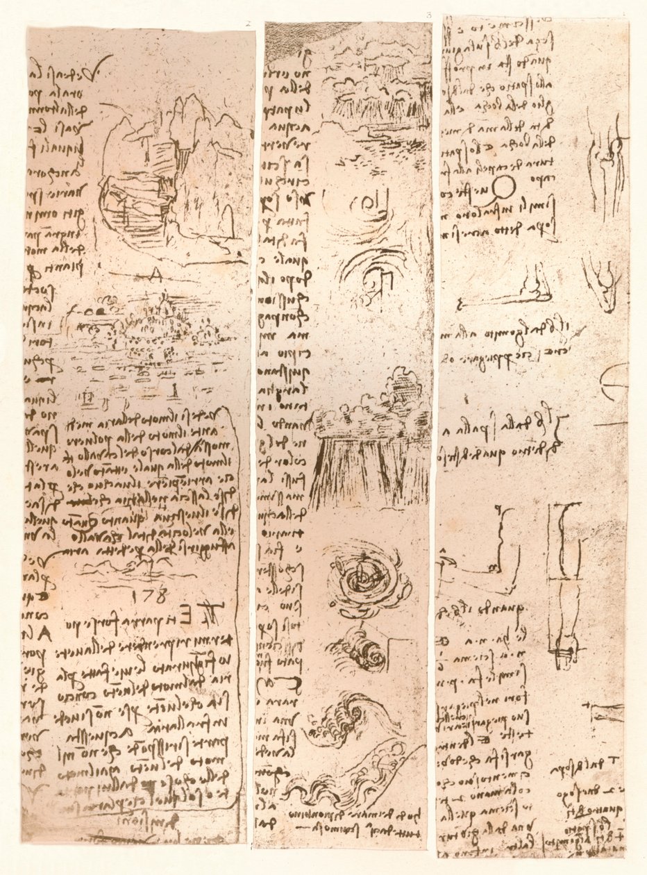 Három rajz, c1472-c1519 1883 alkotó: Leonardo da Vinci