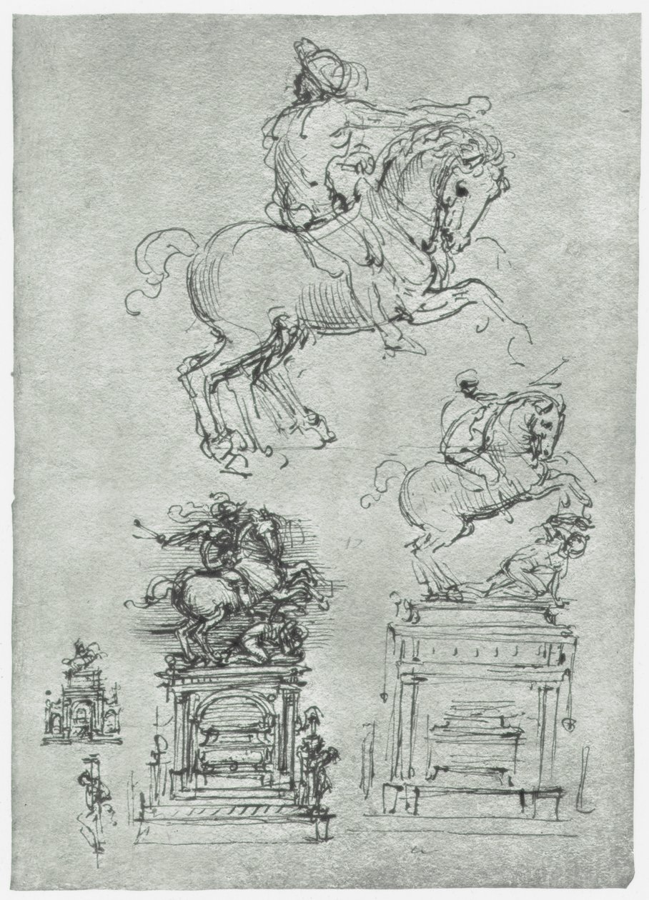 Trivulzio emlékmű, c1511 alkotó: Leonardo da Vinci
