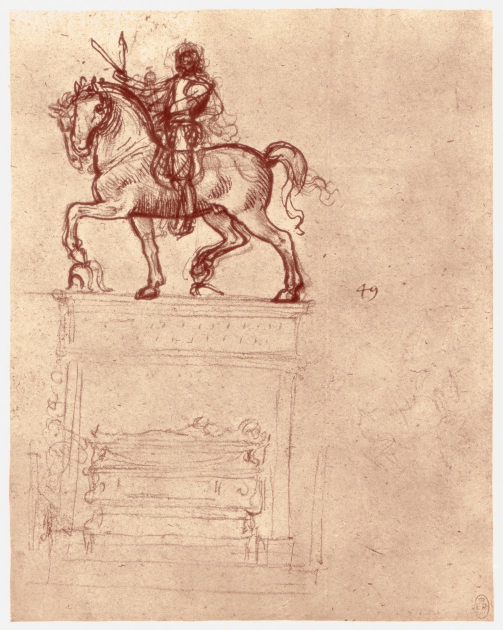 Trivulzio emlékmű, c1511 alkotó: Leonardo da Vinci