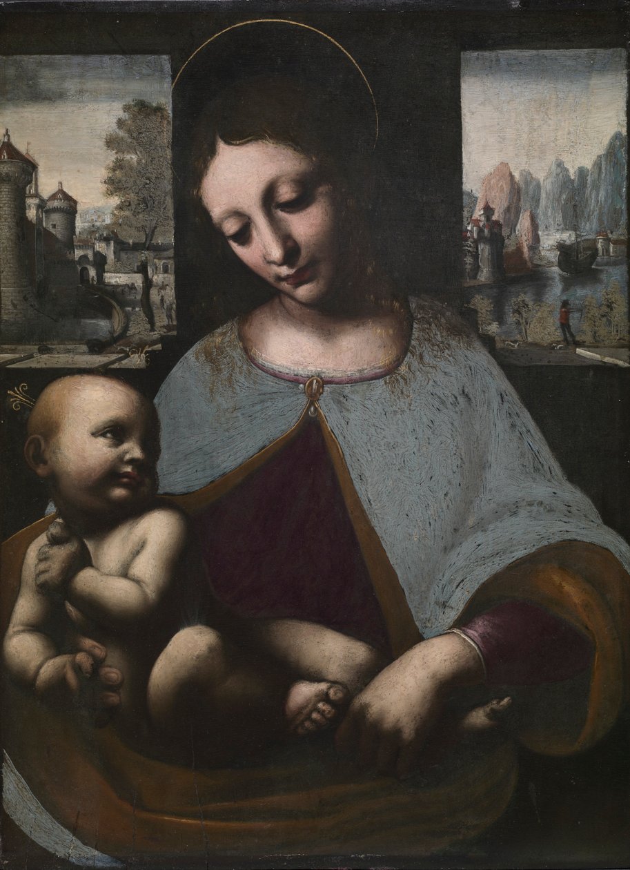 Szűz és gyermek, c. 1500. alkotó: Leonardo da Vinci
