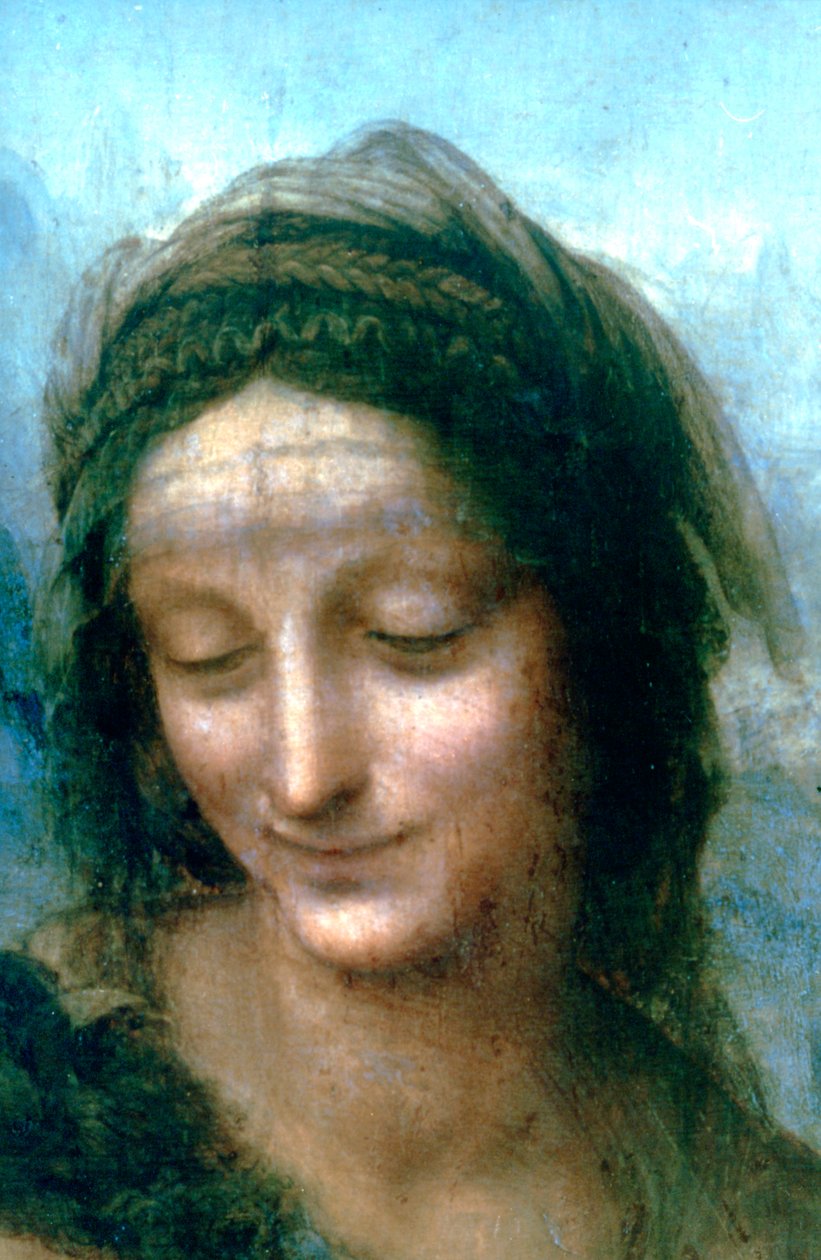 Szűz és gyermek Szent Anna részlettel, 1502-1516 alkotó: Leonardo da Vinci