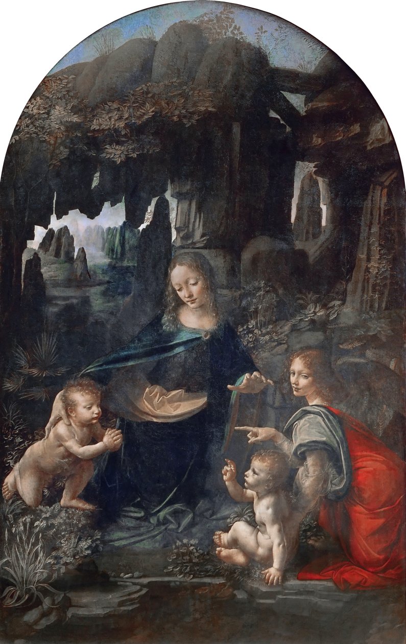 A Sziklák Szűzanyja alkotó: Leonardo da Vinci