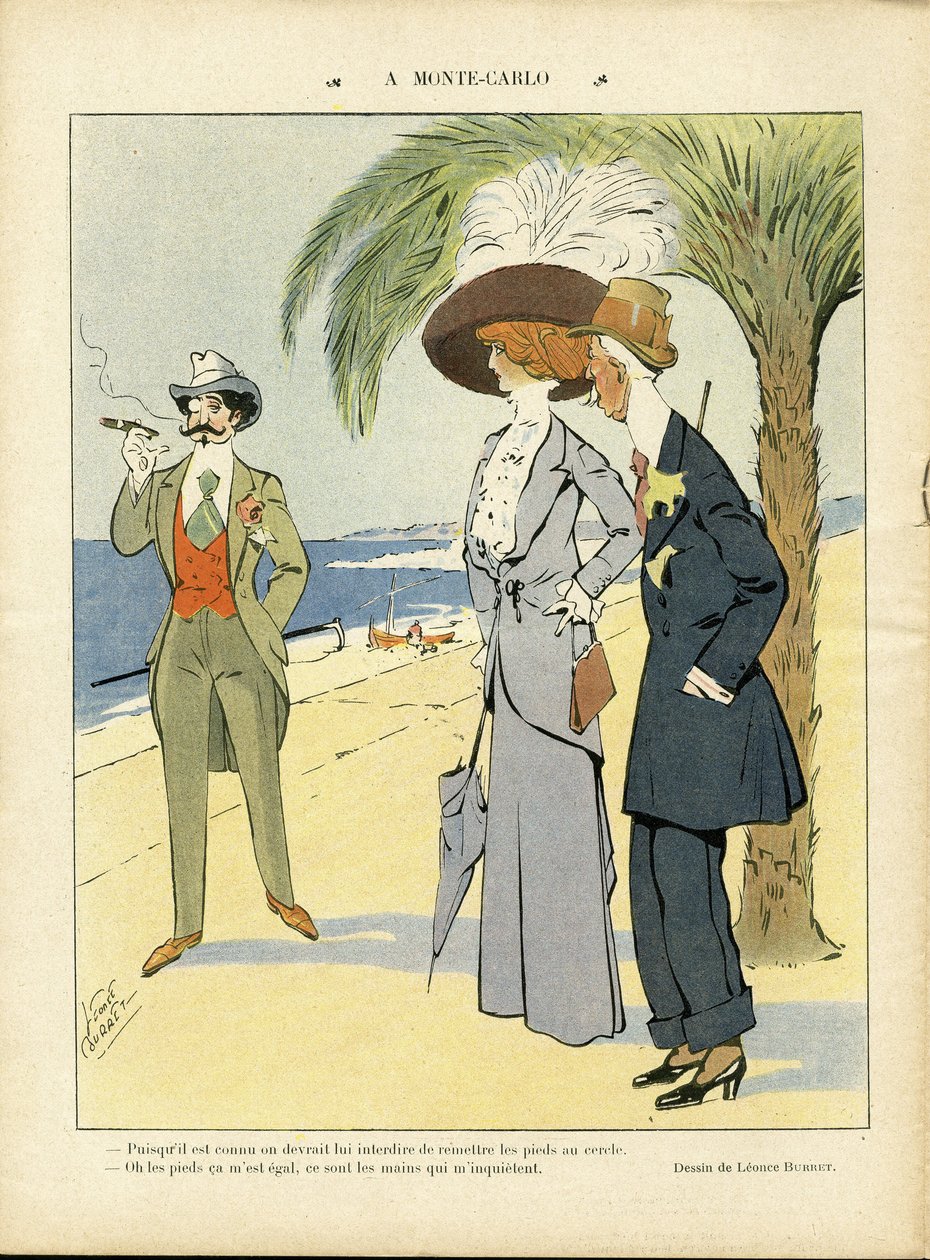 Leonce Burret (1865-1915) illusztrációja a Le Lire-ben alkotó: Leonce Burret