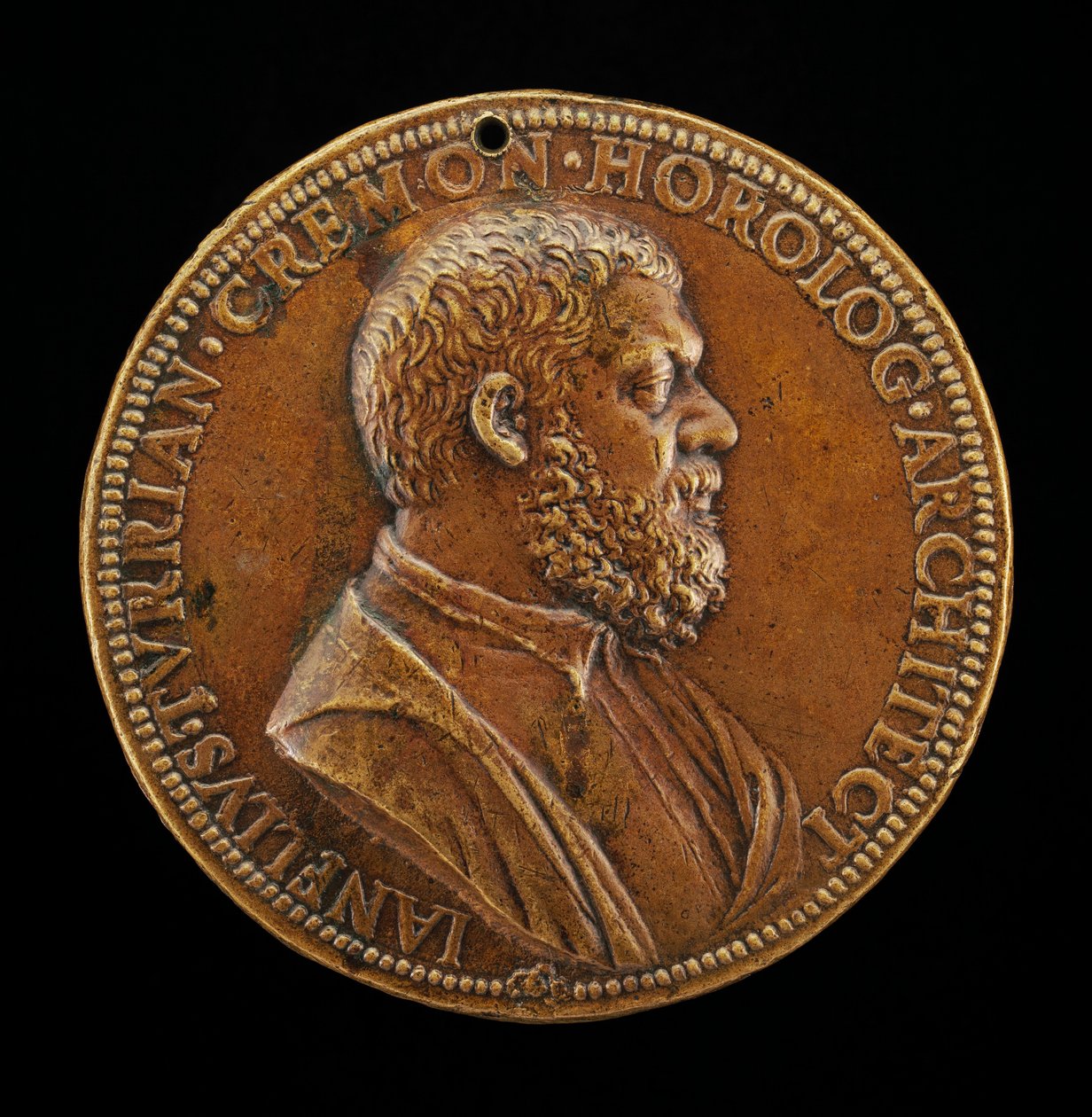 Giannello della Torre cremonai, 1500-1585, mérnök V. Károly szolgálatában előlap. alkotó: Leone Leoni