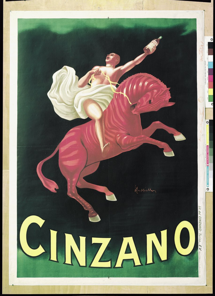 Cinzano reklámplakát, 1925 alkotó: Leonetto Cappiello