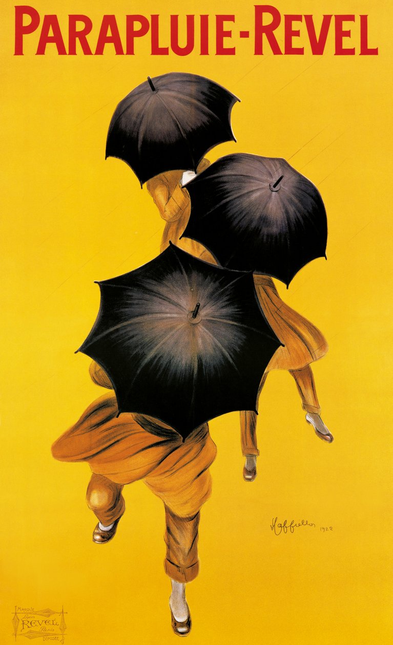 „Revel” esernyőket reklámozó plakát, 1922 alkotó: Leonetto Cappiello