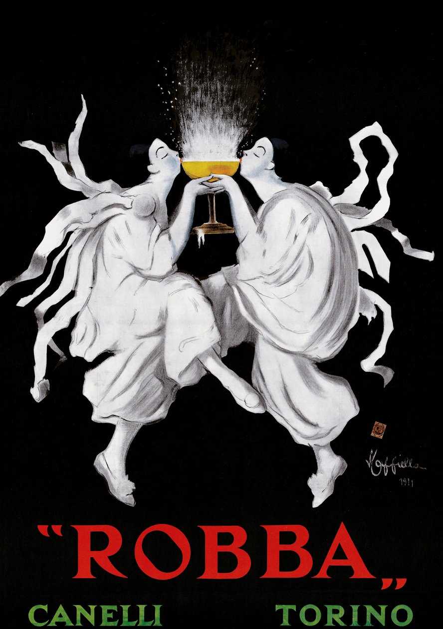 „Robba” pezsgőt reklámozó plakát, 1911 alkotó: Leonetto Cappiello