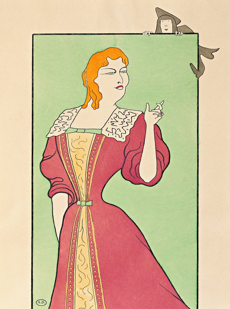 Marie-Louise Marsy (1866-1942) színésznő Elmira szerepében a Tartuffe-ben alkotó: Leonetto Cappiello