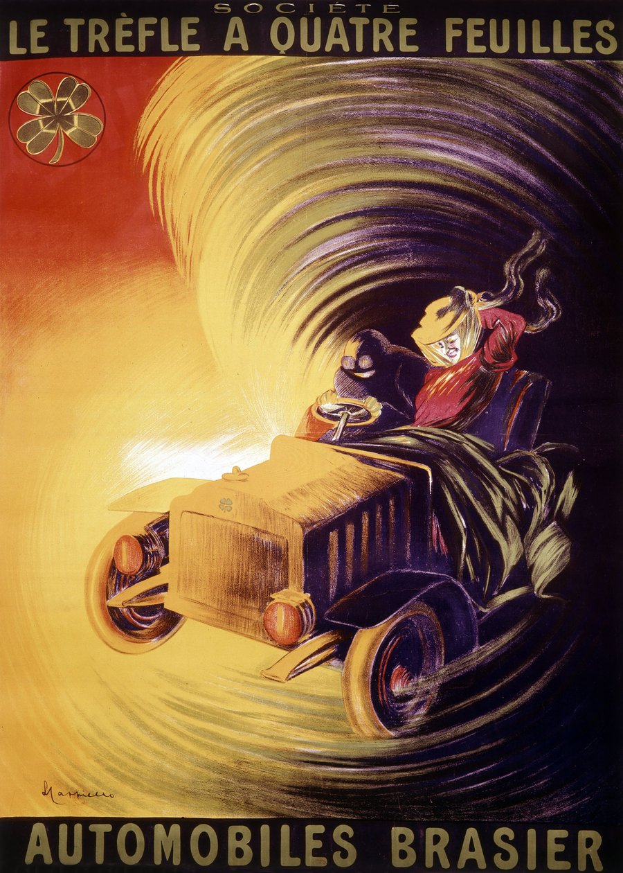 Leonetto Cappiello reklámja a Brasier autókhoz Franciaországban 1900 körül alkotó: Leonetto Cappiello