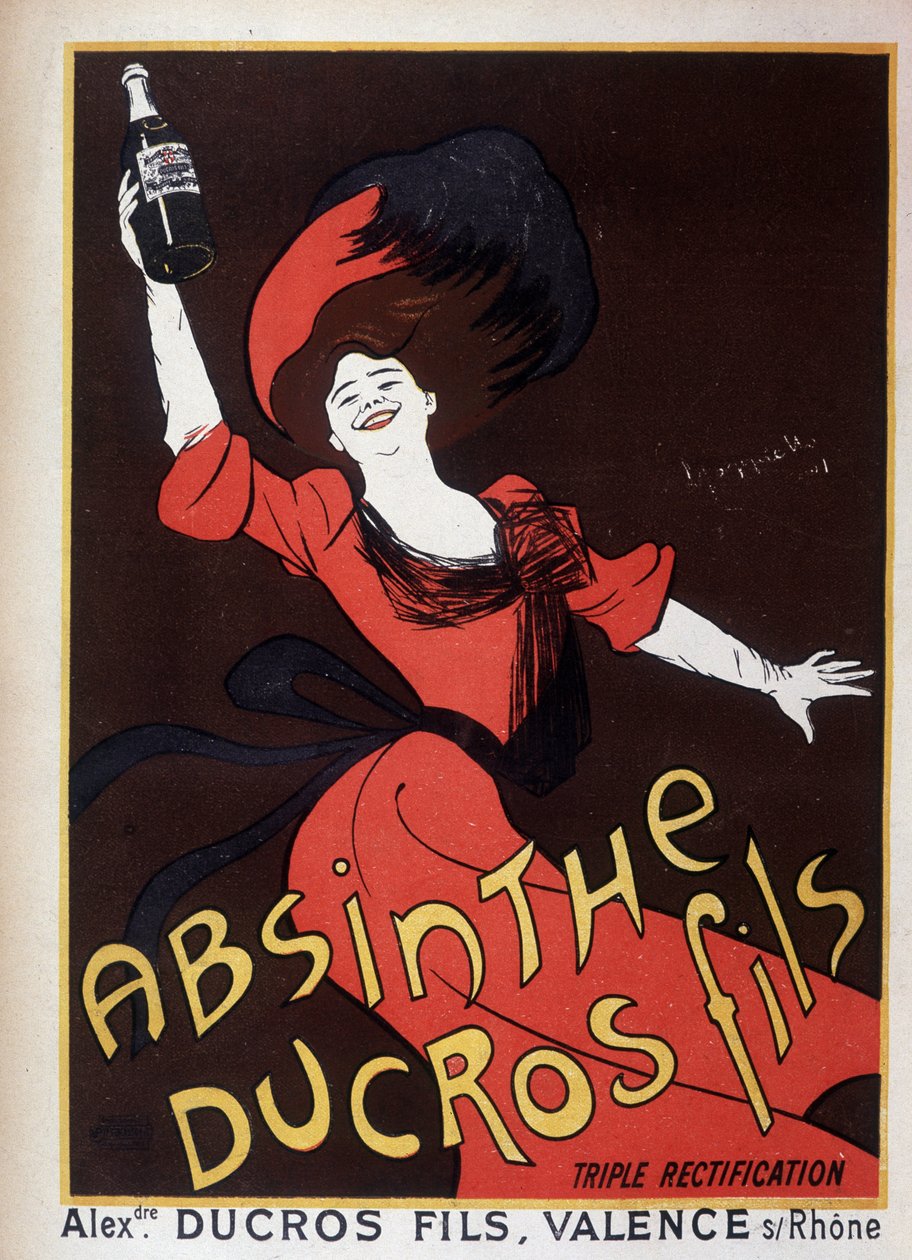 Üres Ducros reklámja (üveget integető nő) alkotó: Leonetto Cappiello