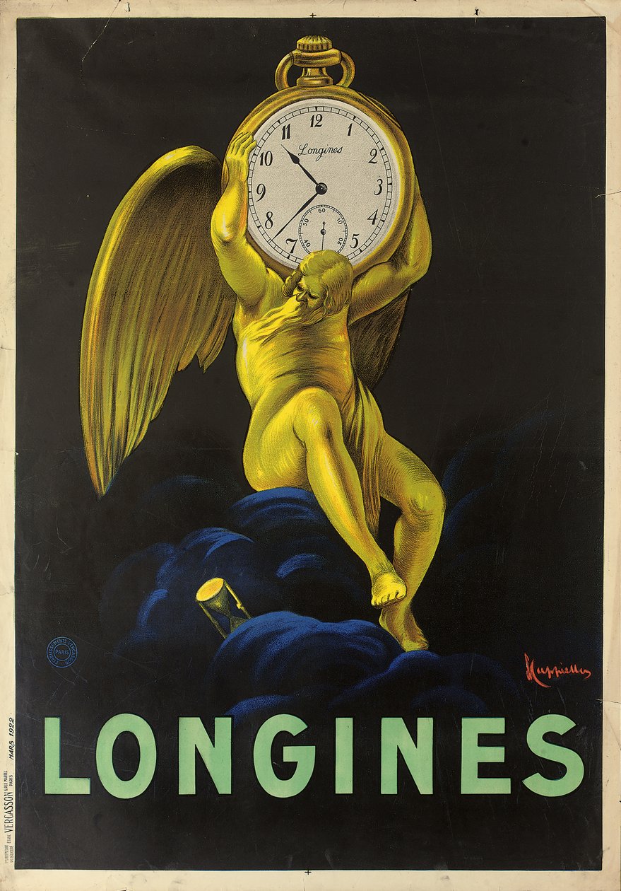 A svájci Longines órások reklámplakátja, 1922 alkotó: Leonetto Cappiello