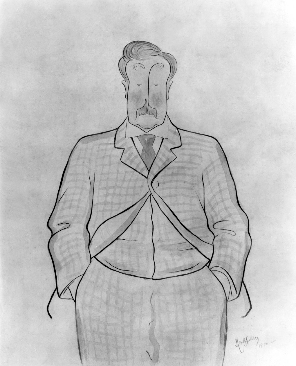 Alphonse Allais (1854-1905) francia újságíró és író, Leonetto Cappiello rajza alkotó: Leonetto Cappiello