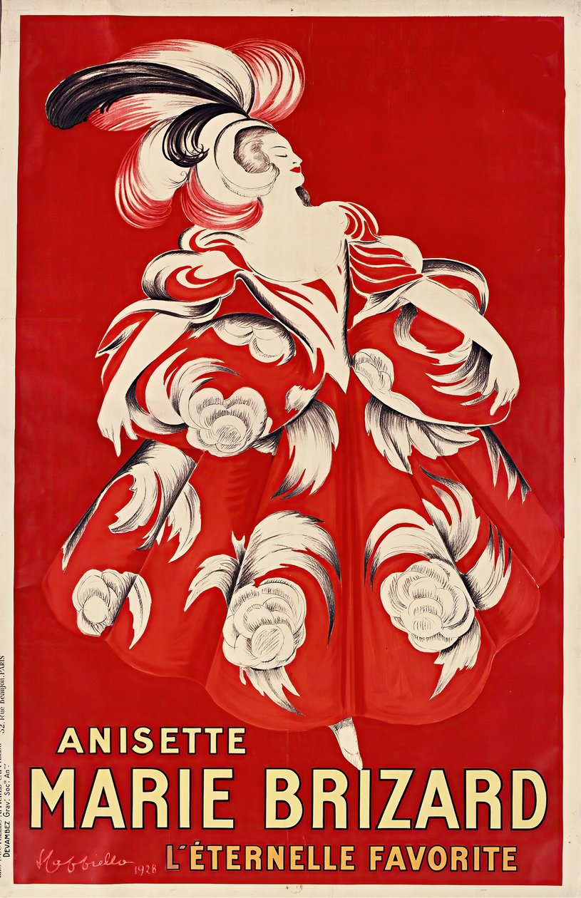 Anisette Marie Brizard, 1928. alkotó: Leonetto Cappiello