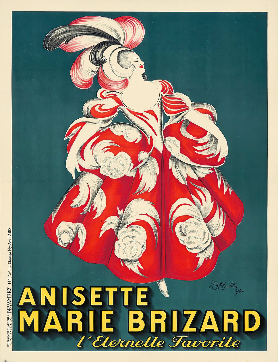 Anisette Marie Brizard, 1928. alkotó: Leonetto Cappiello