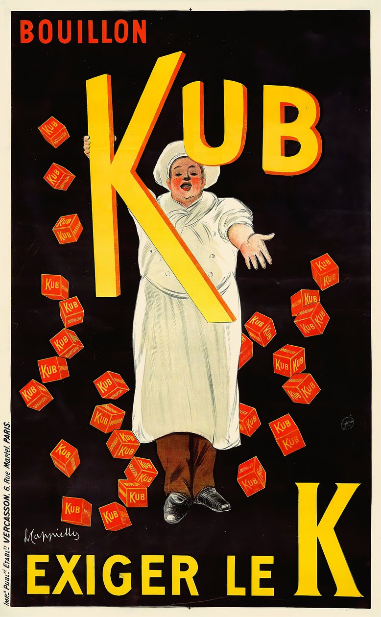 Bouillon Kub, c. 1911. alkotó: Leonetto Cappiello
