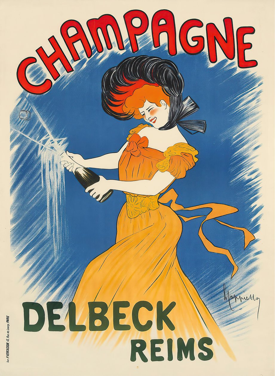 Champagne Delbeck, c. 1902. alkotó: Leonetto Cappiello