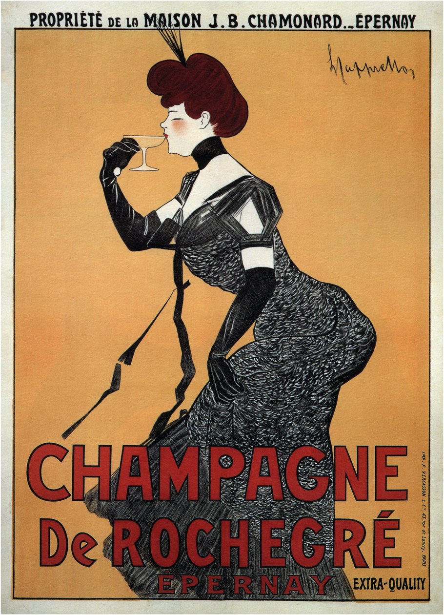 Rochegre pezsgő (plakát) alkotó: Leonetto Cappiello