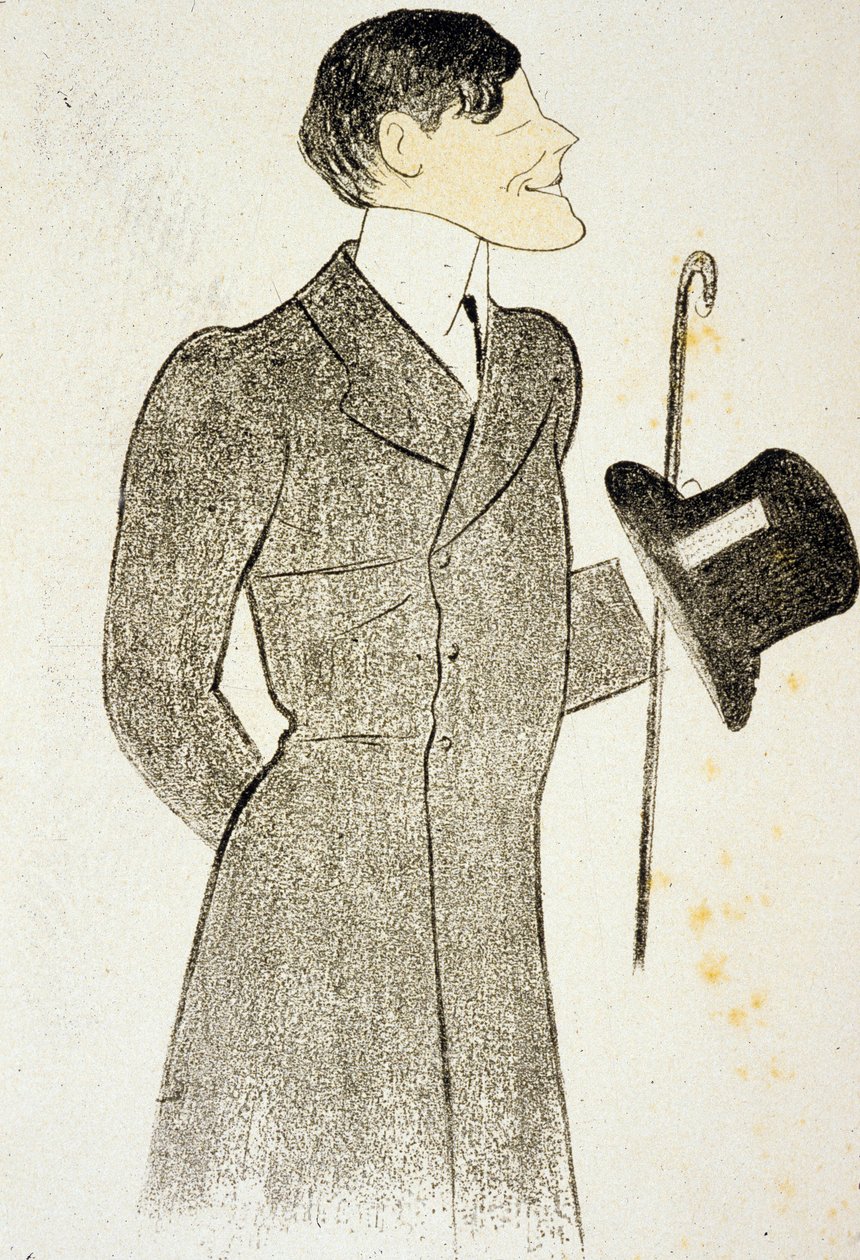 Francis de Croisset (1877, 1937) drámaíró, RobertDeflers társszerzője MarcelProust „Vignes du seigneur” barátjának, Cappielo 1905-ös rajzának. alkotó: Leonetto Cappiello