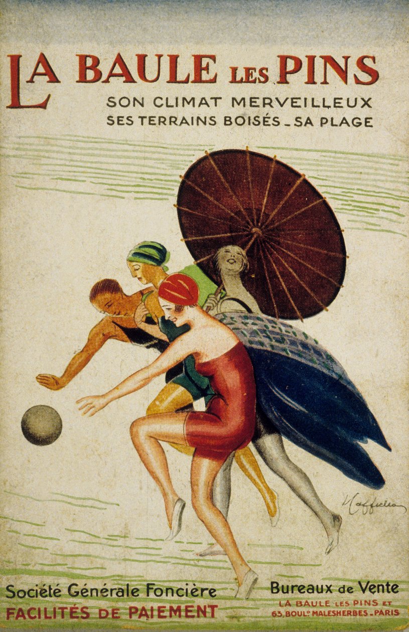 Leonetto Cappiello francia reklámja a La Baule les Pins-i "societe Generale fonciere"-nek, Franciaország, 30-as évek alkotó: Leonetto Cappiello