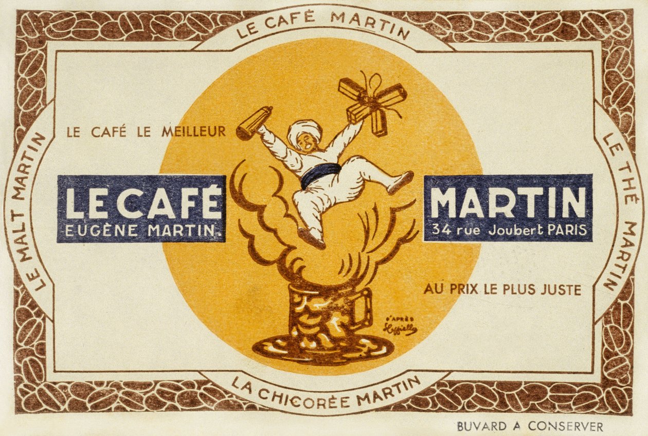 A Martin kávé francia reklámja Leonetto Cappiello 1921 nyomán alkotó: Leonetto Cappiello