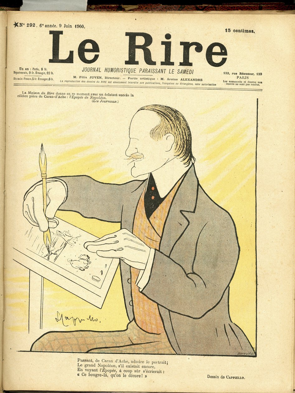 Leonetto Cappiello dit Cappiello (1875-1942) illusztrációja a Le Rire borítójára alkotó: Leonetto Cappiello