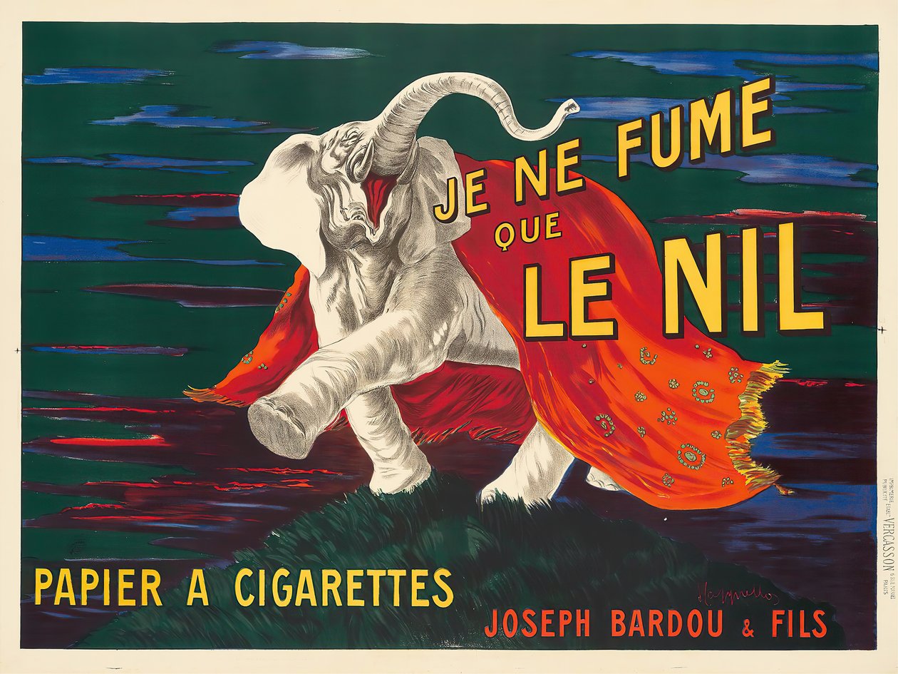 Csak a Nílust szívom, 1912. alkotó: Leonetto Cappiello