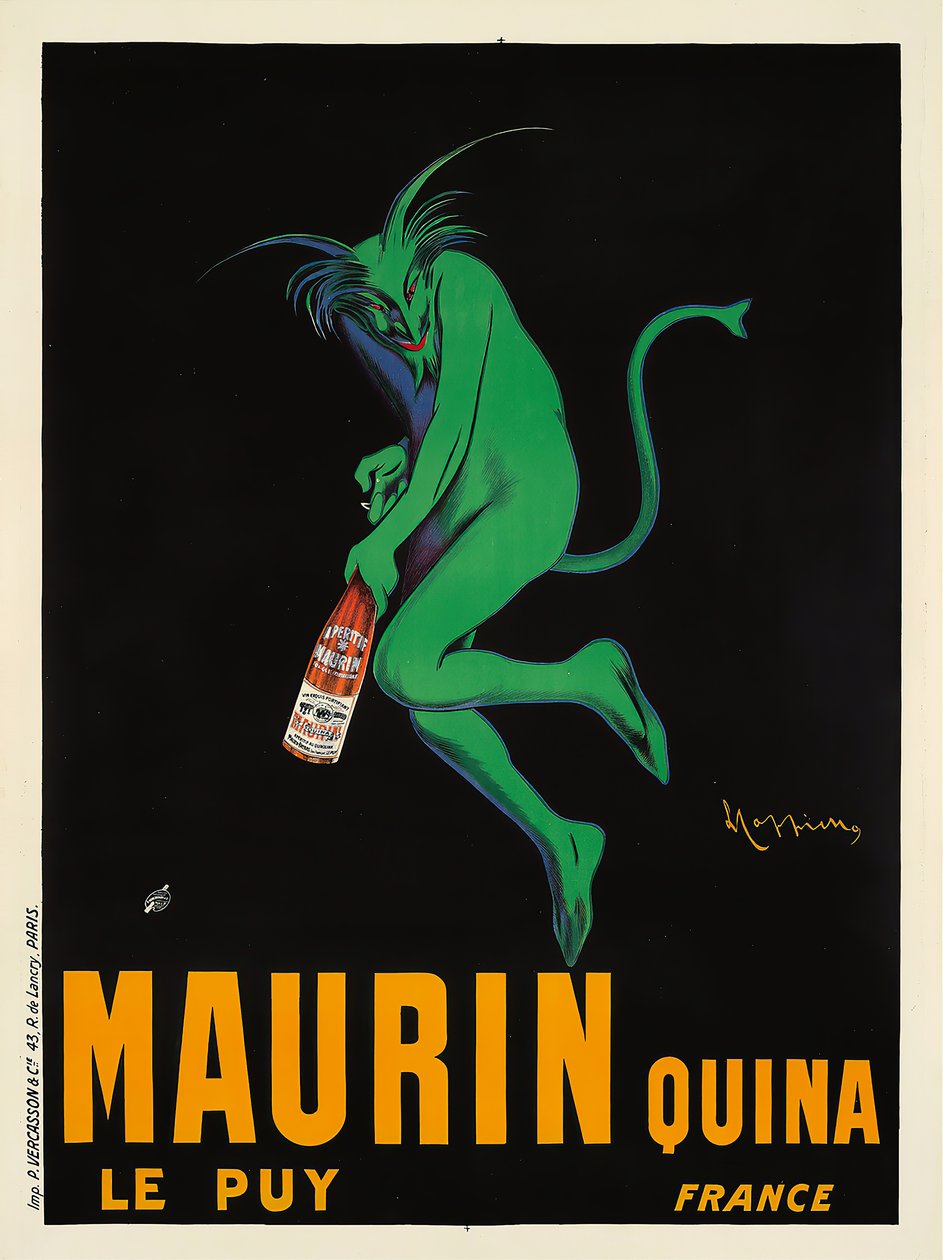 Maurin Quina, 1906. alkotó: Leonetto Cappiello