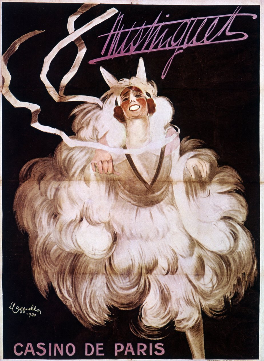Mistinguett (Mistinguette) a Casino de Parisban, Leonetto Cappiello (1875-1942) plakátja alkotó: Leonetto Cappiello