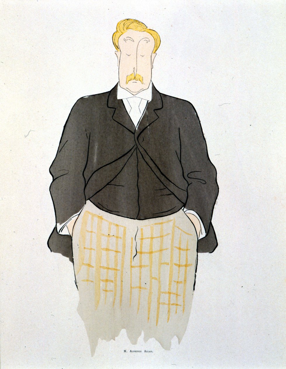 Alphonse Allais portréja, Leonetto Cappiello (1875-1942) 1900 körül. alkotó: Leonetto Cappiello