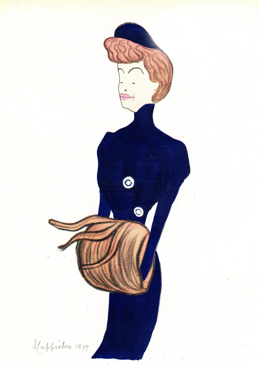 Gabrielle Reyu, Rejane nevű komikus (1856-1920) portréja Leonetto Cappiello (1875-1942) karikatúrája 1903 alkotó: Leonetto Cappiello