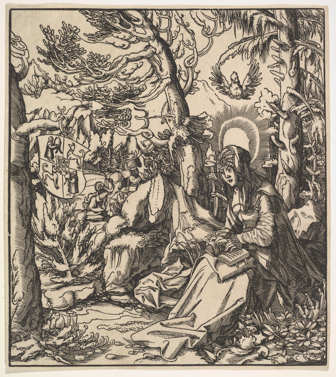 Toggenburgi Szent Ita, a Habsburg-szentek közül, 1516-18. alkotó: Leonhard Beck
