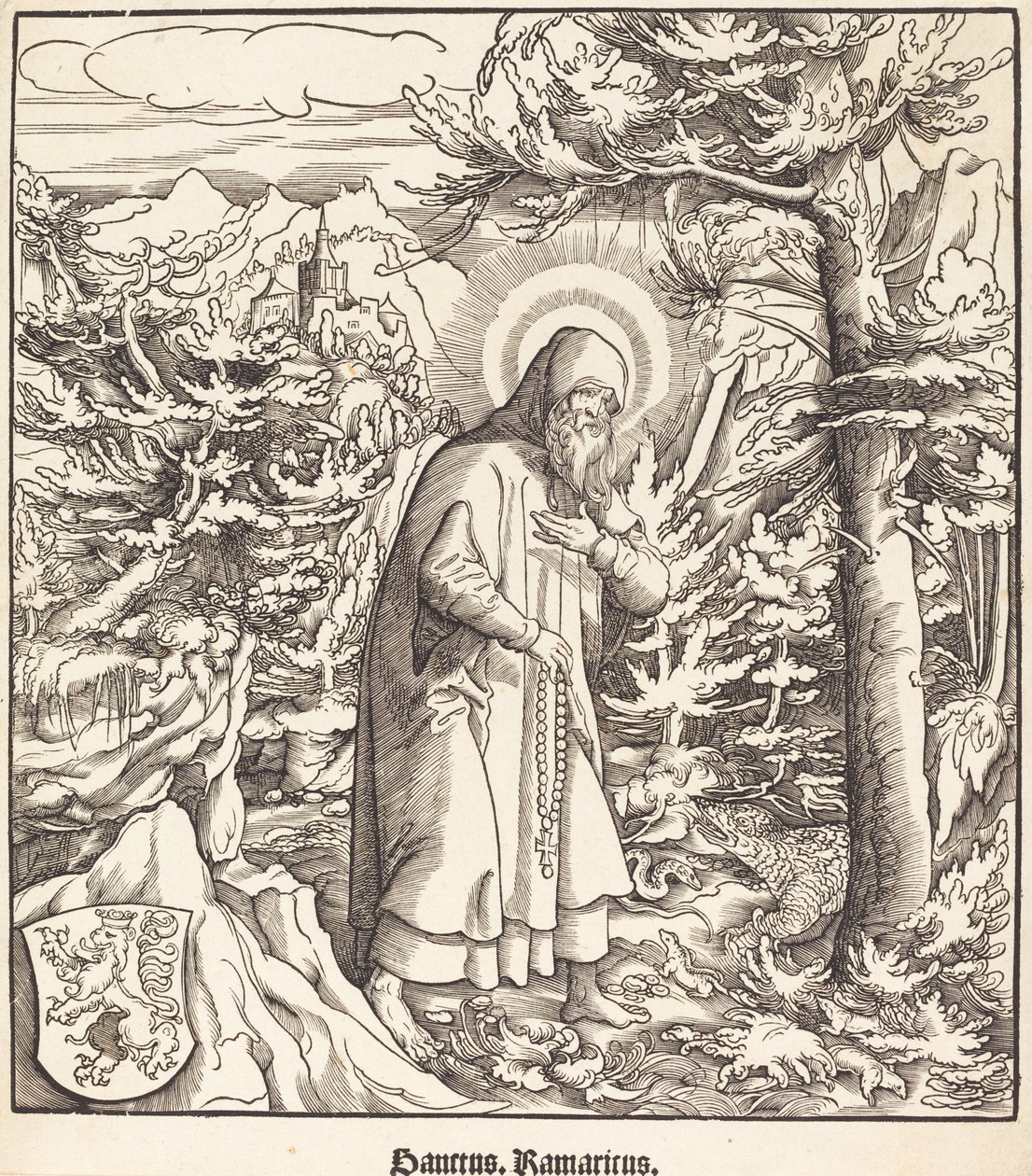 Szent Ramaricus alkotó: Leonhard Beck