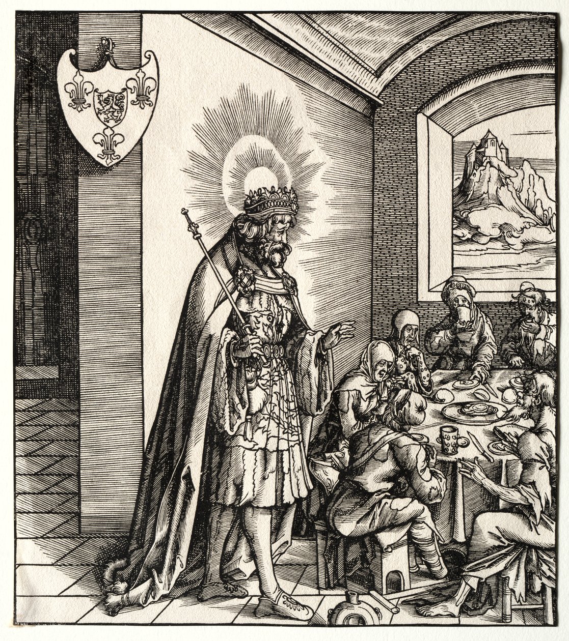 A Habsburg-házhoz kötődő szentek: I. Maximilianus császár felmenőinek általános beszámolója alkotó: Leonhard Beck