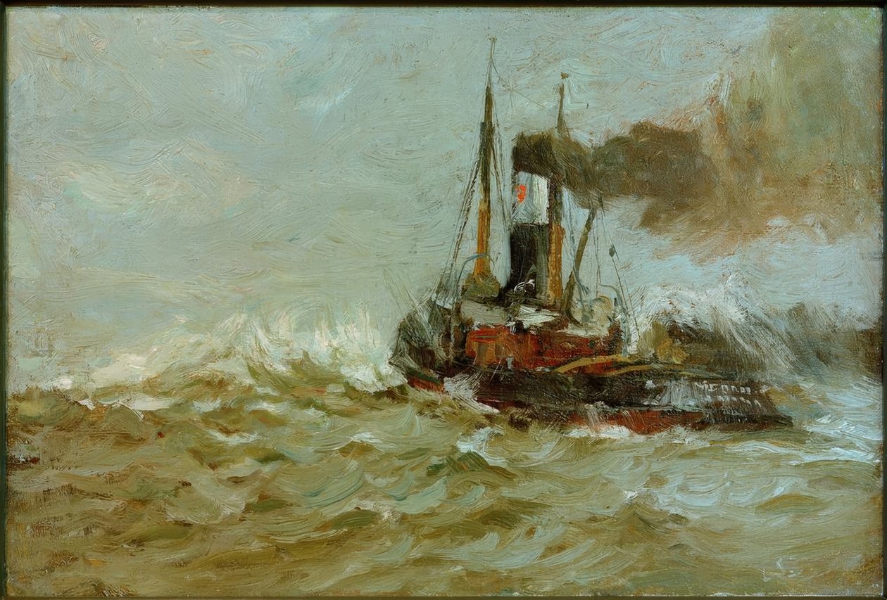 Tengeri vontatóhajó (Seeadler Hamburg) alkotó: Leonhard Sandrock