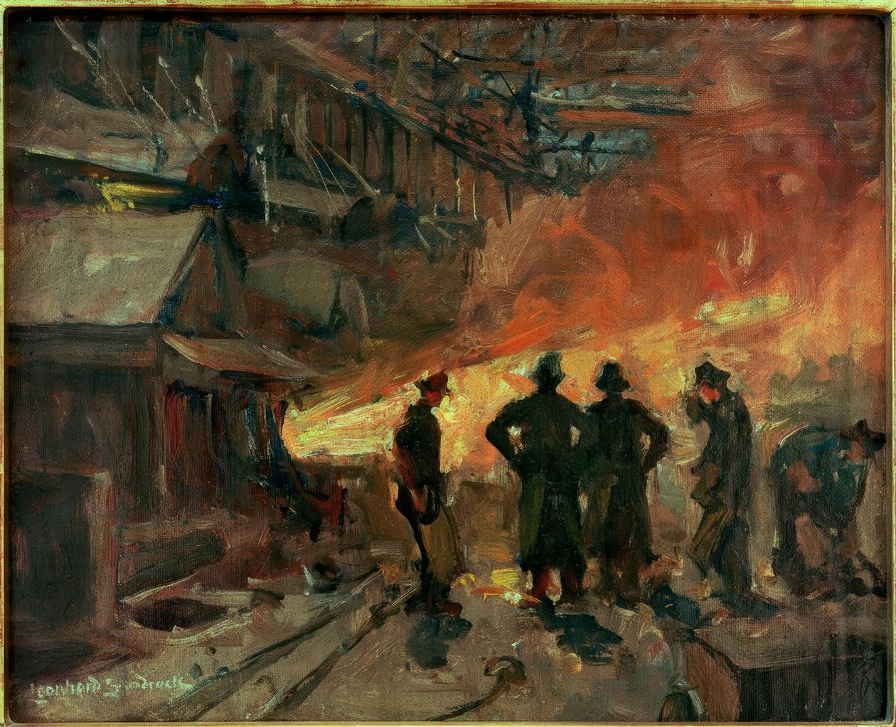 A Thomaswerkben (Gutehoffnungshütte Oberhausen) alkotó: Leonhard Sandrock
