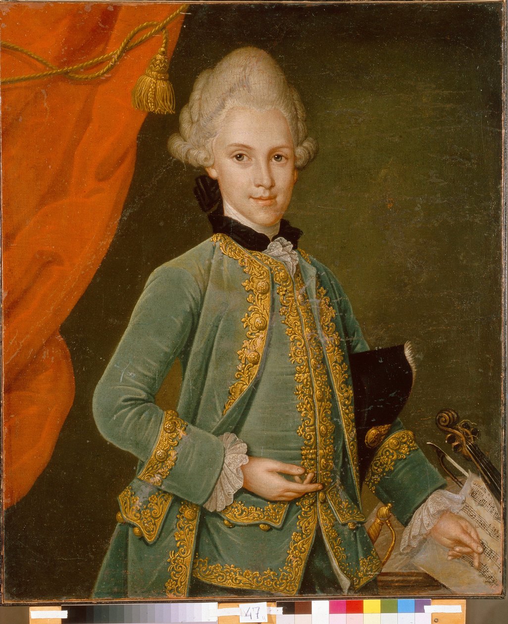 Karl Gustav von Simolin gróf (1715-1777) portréja. Leonhard Schorer (1715-1777) festménye, olaj, vászon. német művészet alkotó: Leonhard Schorer