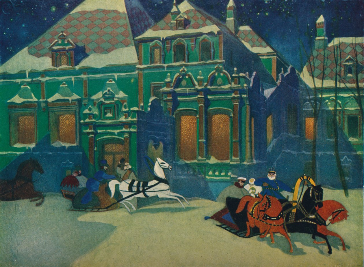 "Youssoupoff hercegek Boyard palotája Moszkvában", 1900, 1926 alkotó: Leonid Brailovsky