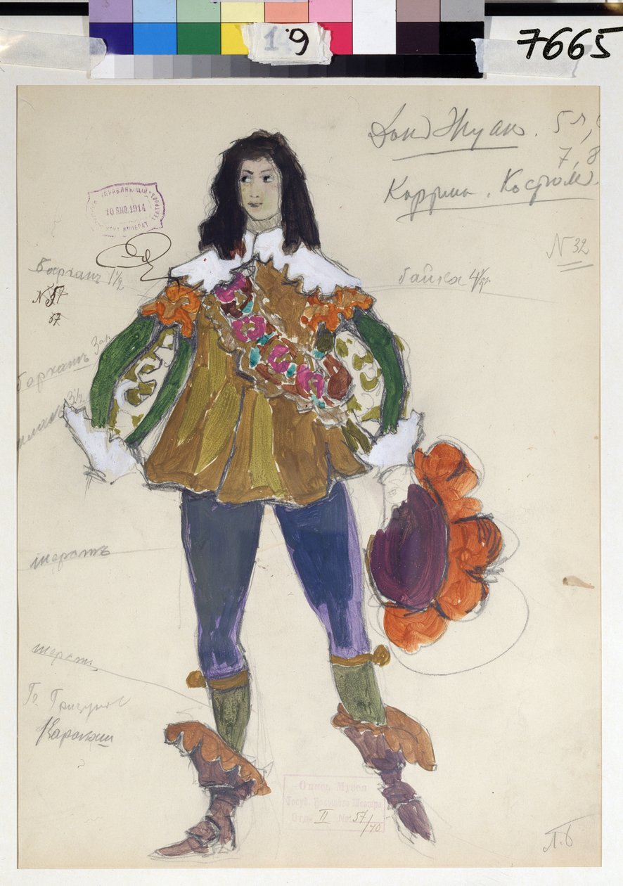 Wolfgang Amadeus Mozart „Don Giovanni” jelmezterve alkotó: Leonid Mihhaylovich Brailovsky