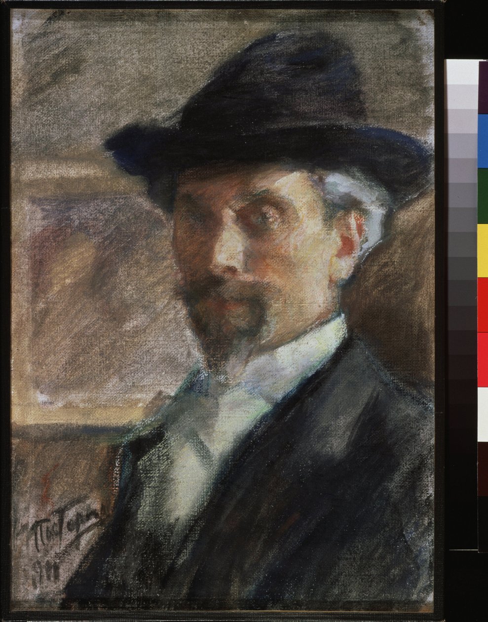 Önarckép. Leonyid Oszipovics Paszternak (1862-1945) alkotása, pasztell, papír alkotó: Leonid Osipovic Pasternak