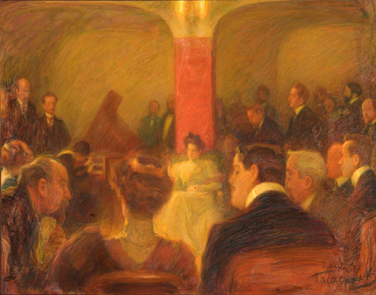 Wanda Landowska koncertje, 1907 alkotó: Leonid Osipovic Pasternak