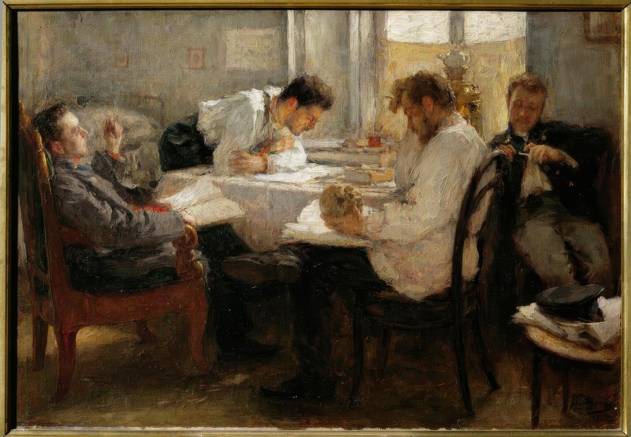 A vizsga előtti este alkotó: Leonid Osipovic Pasternak