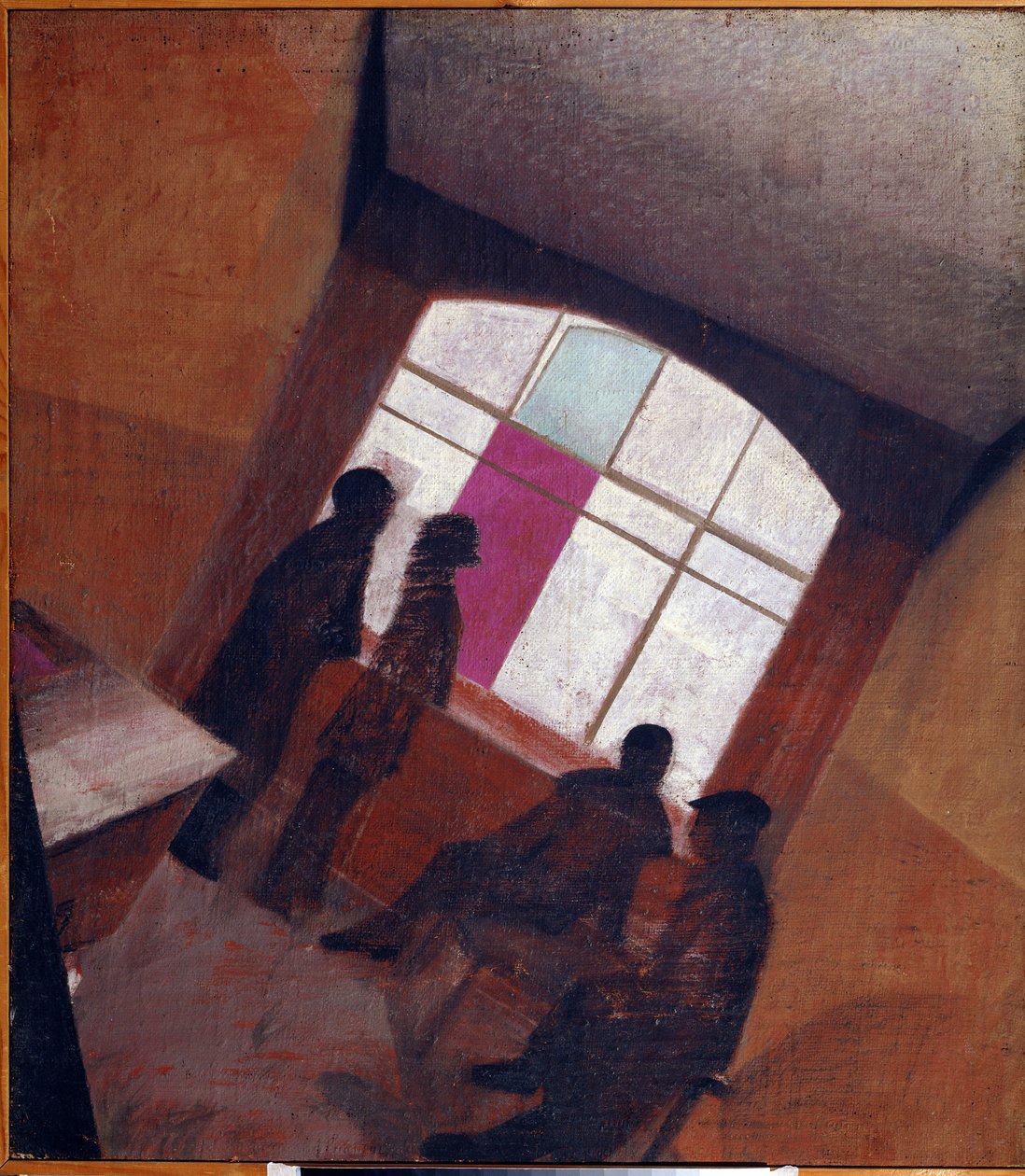 ""Sziluettek a szobában"" Leonyid Terentievich Chupyatov (Chupiatov) (1890-1941) festménye 1920 körül Magángyűjtemény alkotó: Leonid Terentlevich Chupyatov