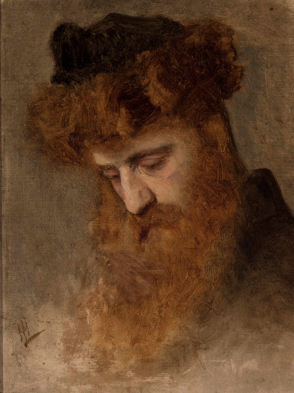 Tanulmány egy zsidóról. alkotó: Leopold Horovitz