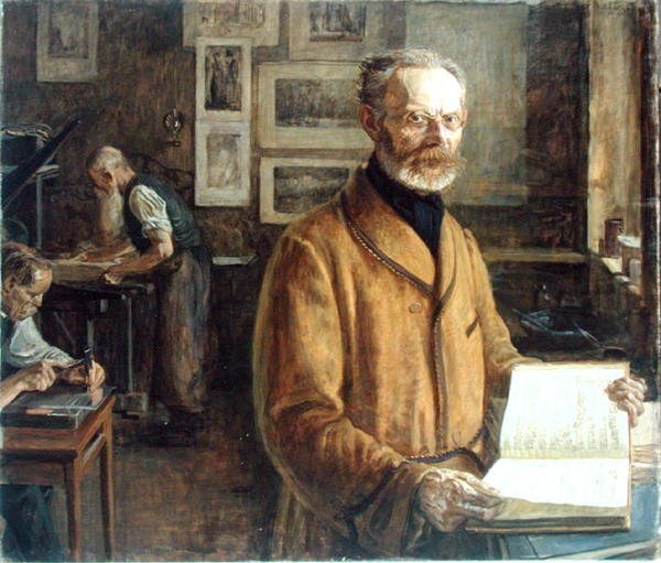 Friedrich Chrysander (1826-1901), 1901 alkotó: Leopold Karl Walter von Kalckreuth